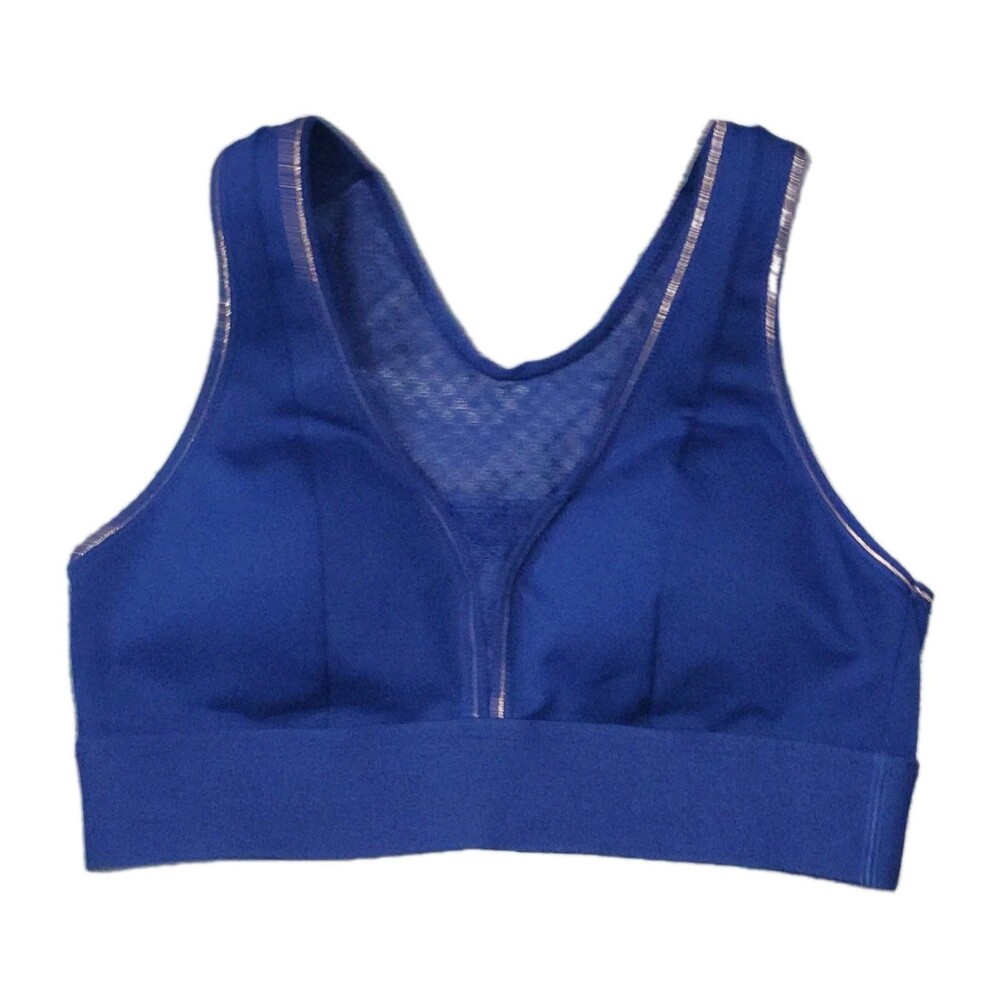 Simone Perele Harmony Low Impact Mesh Trim Sports Bra Blue Sizes 3